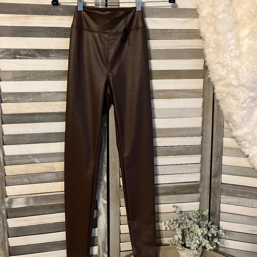 Nwt! Faux leather leggings.